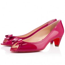 Décolleté Christian Louboutin Milady 40mm con punta aperta, colore rosa Décolleté Christian Louboutin Milady 40mm con punta aperta, colore rosa