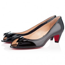 Décolleté Christian Louboutin Milady 40mm con punta aperta, nere