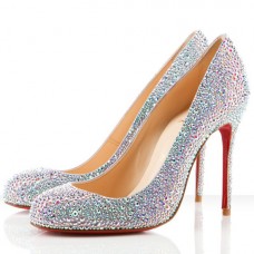 Christian Louboutin Fifi Strass 100mm Occasione Speciale Aurora Boreale