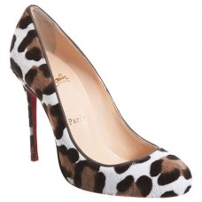 Décolleté Christian Louboutin Fifi 100mm con stampa leopardata