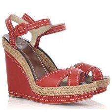 Zeppe Christian Louboutin Almeria 120mm rosse
