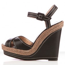 Zeppe Christian Louboutin Almeria 120mm nere Zeppe Christian Louboutin Almeria 120mm nere