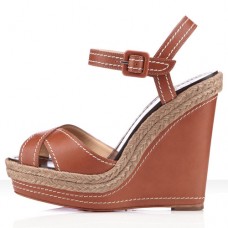 Zeppe Christian Louboutin Almeria 120mm Fauve