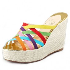 Christian Louboutin Crepon 140mm Zeppe Multicolor Christian Louboutin Crepon 140mm Zeppe Multicolor
