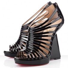 Zeppe Christian Louboutin Disqueen 120mm nere