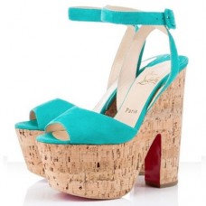 Christian Louboutin Super Dombasle 140mm Zeppe Caraibes Christian Louboutin Super Dombasle 140mm Zeppe Caraibes