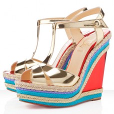 Christian Louboutin Trotolita 140mm Zeppe Platino Christian Louboutin Trotolita 140mm Zeppe Platino