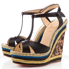 Zeppe Christian Louboutin Trotolita 140mm nere