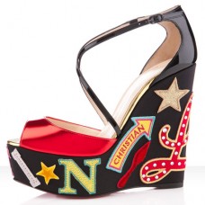 Zeppe Christian Louboutin Loubi Zeppa 140mm rosse