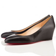 Zeppe Christian Louboutin New Peanut 40mm nere