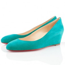 Zeppe Christian Louboutin New Peanut 40mm Caraibes