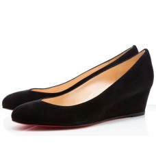 Zeppe Christian Louboutin New Peanut 40mm nere Zeppe Christian Louboutin New Peanut 40mm nere