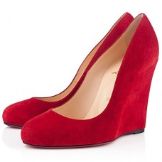 Zeppe Christian Louboutin Ron Ron Zeppa 100mm rosse
