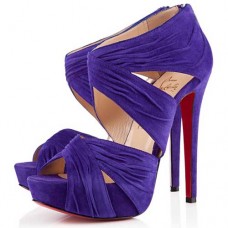 Stivaletti Christian Louboutin Bandra 140mm color Parme