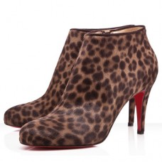 Stivaletti Christian Louboutin Belle 80mm con stampa leopardata Stivaletti Christian Louboutin Belle 80mm con stampa leopardata
