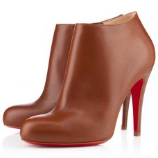 Stivaletti Christian Louboutin Belle 100mm marroni Stivaletti Christian Louboutin Belle 100mm marroni