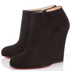 Stivaletti Christian Louboutin Belle Zeppa 100mm neri Stivaletti Christian Louboutin Belle Zeppa 100mm neri