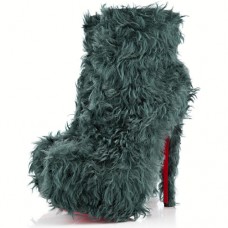 Stivaletti Christian Louboutin Daf Booty 160mm Turchesi