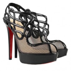 Stivaletti Christian Louboutin Brandaplato 140mm neri