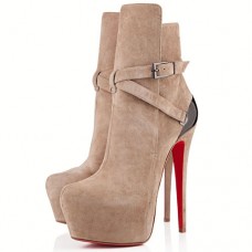 Stivaletti Christian Louboutin Equestria 160mm color tortora