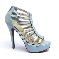 Stivaletti Christian Louboutin Romaine 140mm blu