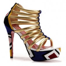 Stivaletti Christian Louboutin Romaine 140mm Multicolore Stivaletti Christian Louboutin Romaine 140mm Multicolore