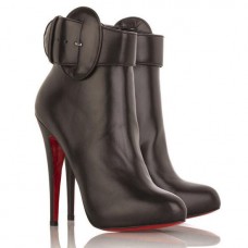 Stivaletti Christian Louboutin Trottinette 140mm color cioccolato