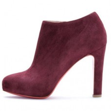 Stivaletti Christian Louboutin Vicky Booty 120mm color prugna Stivaletti Christian Louboutin Vicky Booty 120mm color prugna