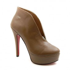 Stivaletti Christian Louboutin Miss Fast Plato 120mm marroni