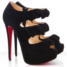 Stivaletti Christian Louboutin Madame Butterfly 140mm neri