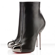 Stivaletti Christian Louboutin Metaliboot 120mm neri