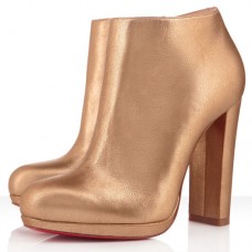 Stivaletti Christian Louboutin Rock And Gold 120mm Oro