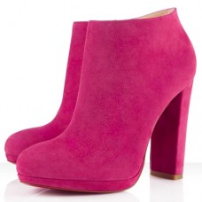 Stivaletti Christian Louboutin Rock And Gold 120mm rosa