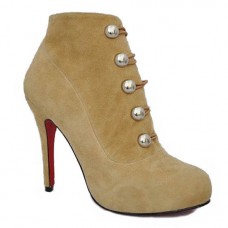 Stivaletti Christian Louboutin Fifre Corset 120mm color cammello