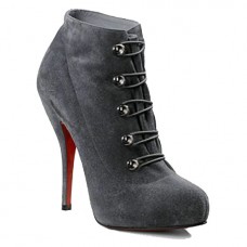 Stivaletti Christian Louboutin Fifre Corset 120mm grigi