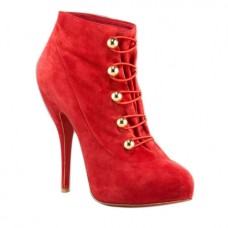 Stivaletti Christian Louboutin Fifre Corset 120mm rossi