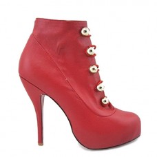 Stivaletti Christian Louboutin Fifre Corset 120mm rossi