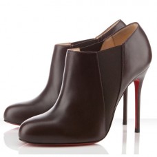 Stivaletti Christian Louboutin Lastoto 100mm color cioccolato