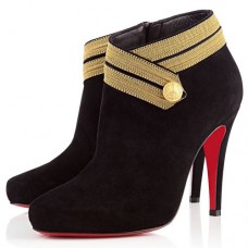 Stivaletti Christian Louboutin Marychal 100mm con stampa leopardata