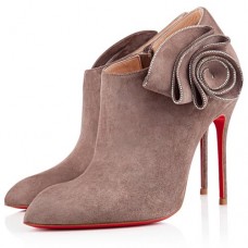 Stivaletti Christian Louboutin Mrs Baba 100mm color tortora