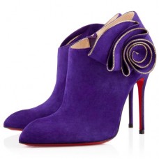 Stivaletti Christian Louboutin Mrs Baba 100mm color Parme