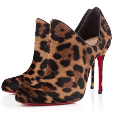 Stivaletti Christian Louboutin Dugueclina 100mm con stampa leopardata
