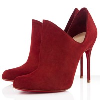 Stivaletti Christian Louboutin Dugueclina 100mm rossi Stivaletti Christian Louboutin Dugueclina 100mm rossi