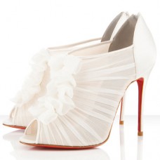 Stivaletti Christian Louboutin Canonita 100mm bianchi Stivaletti Christian Louboutin Canonita 100mm bianchi