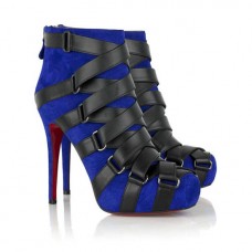 Stivaletti Christian Louboutin Nitoinimoi Bandage 120mm Navy