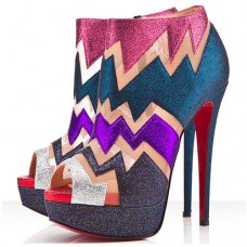 Stivaletti Christian Louboutin Ziggy 140mm Multicolore