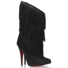Stivali Christian Louboutin Forever Tina 140mm neri