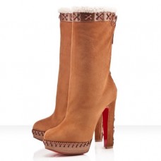Stivali Christian Louboutin Step N Roll 140mm color cammello Stivali Christian Louboutin Step N Roll 140mm color cammello