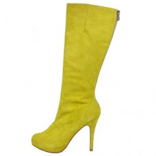 Stivali Christian Louboutin Simple Botta 100mm gialli Stivali Christian Louboutin Simple Botta 100mm gialli