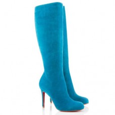 Stivali Christian Louboutin Simple Botta 100mm blu Stivali Christian Louboutin Simple Botta 100mm blu